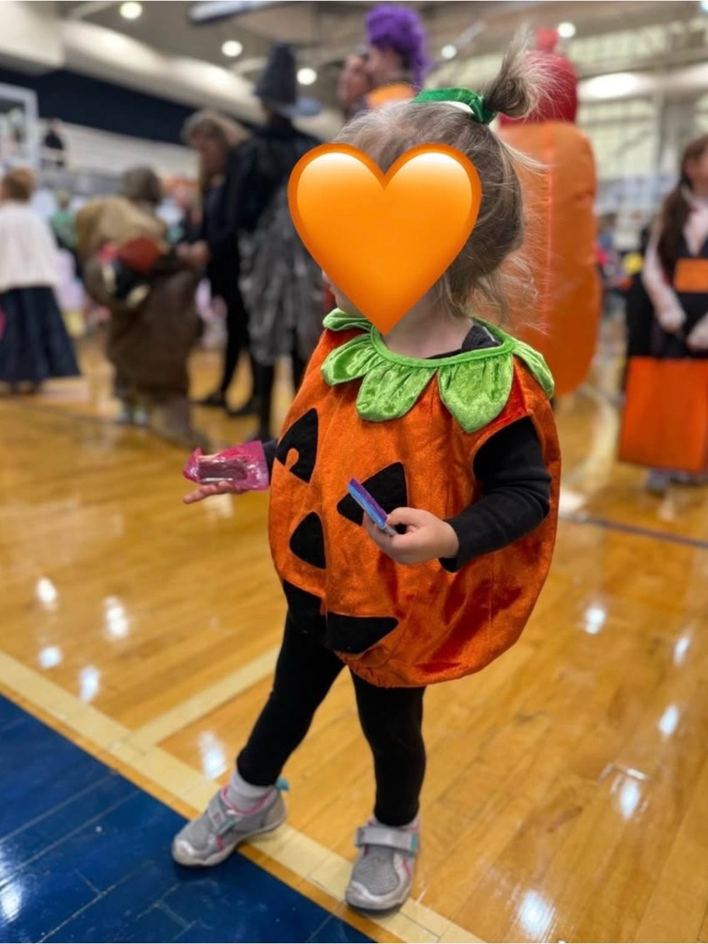 Velvet Pumpkin Costume with hat